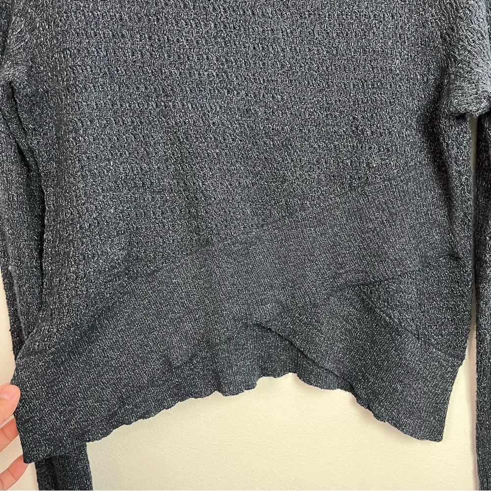 Free People Charcoal Gray Mock Neck Sweater Size S Women